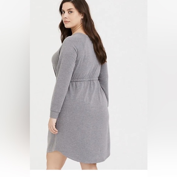 New! Torrid Gray Terry Dress ~ Sz 2 - Picture 2 of 4